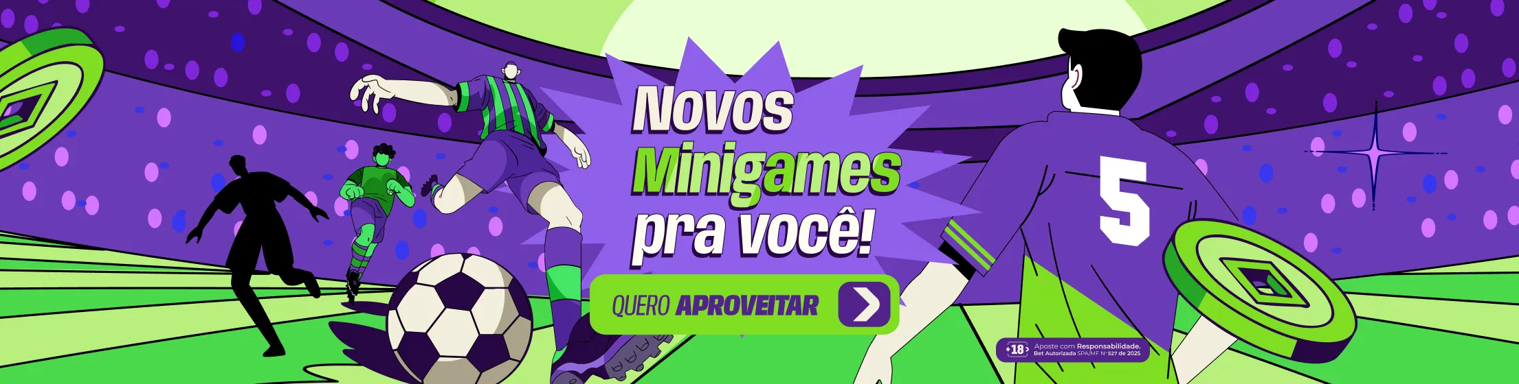 Banner Novos Minigames pra você! Banner Novos Minigames pra você!